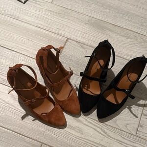 Lucky Brand Mary Jane Heels Duo - Black and Brown